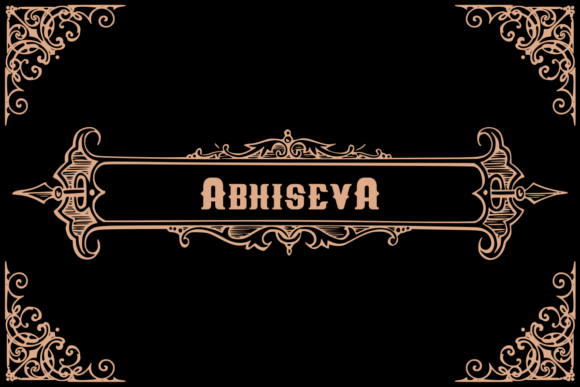 Abhiseva Font: A Playfully Nostalgic Serif for Makers and Sellers