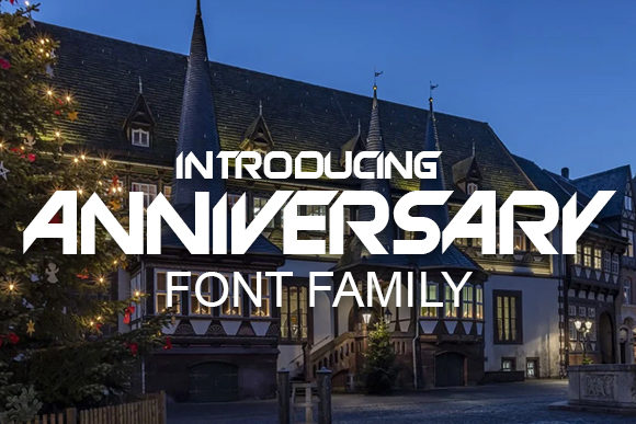 Anniversary Font for Professional Branding and Design