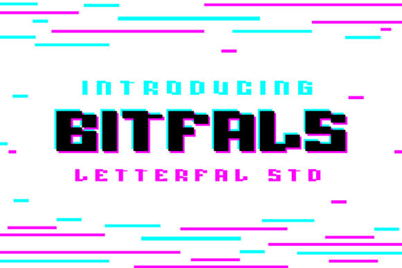 Bitfals Font: A Bold Pixel Typeface for Creative Branding