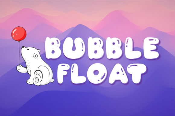 Bubble Float Font for Editorial Design and Creative Projects