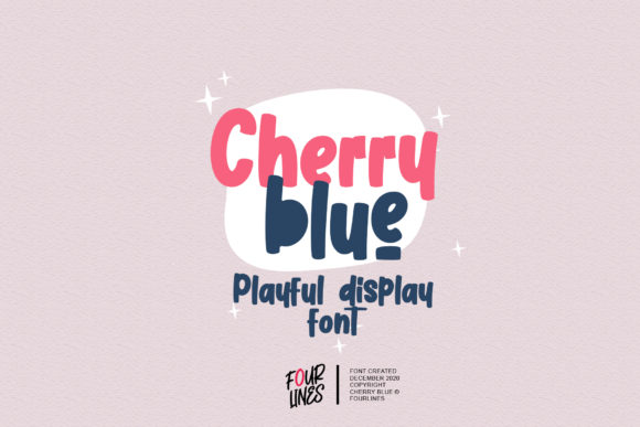 Cherry Blue Font: A Playful Display Typeface for Engaging Editorial Design