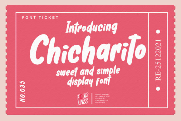 Chicharito Font: A Display Typeface for Creative Content