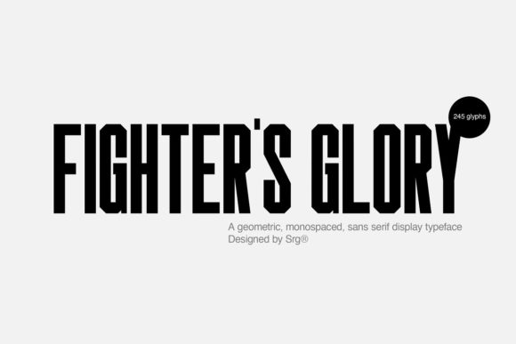 Fighters Glory Display Font for Bold and Confident Craft Designs