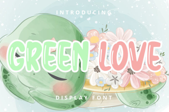 Green Love Font for a Cozy Brand Aesthetic