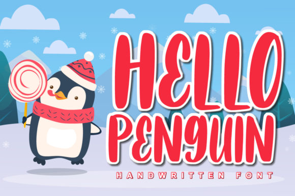 Hello Penguin Font: A Quirky Display Typeface for Creative Makers