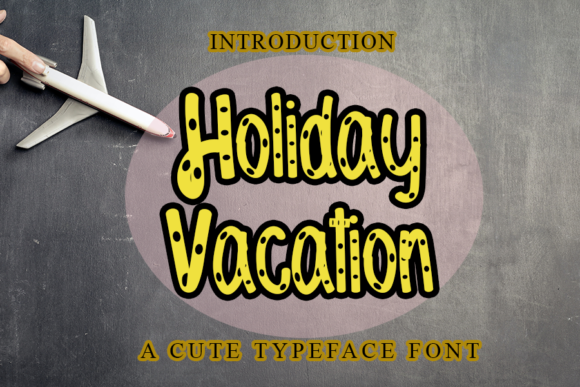 Holiday Vacation Font for Modern Editorial Design