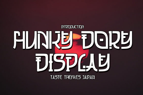Hungky Dory: A Bold Display Font with Japanese Flair