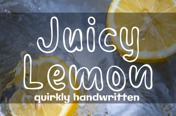 Juicy Lemon Display Font for Marketers and Designers