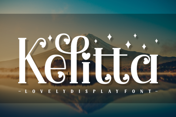 Kelitta Display Font for Romantic and Elegant Craft Projects