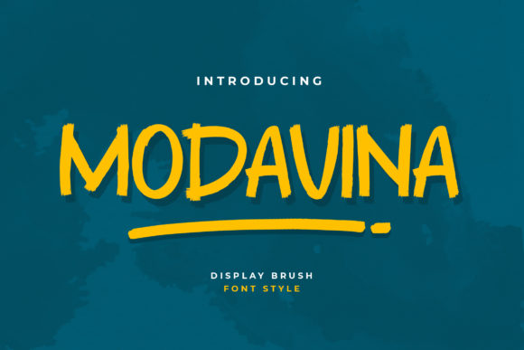 Modavina Font for Small Business Branding
