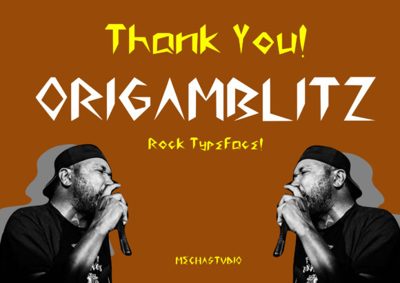 Origamblitz: A Bold Display Font for Creative Projects