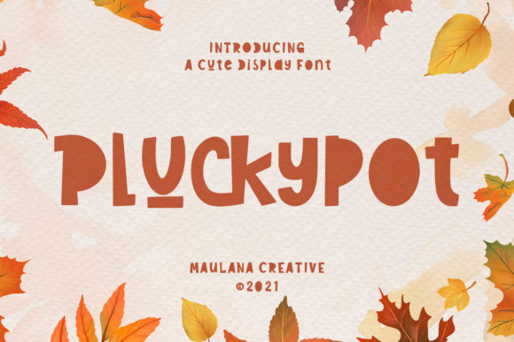 Pluckypot Font Review: A Display Typeface for Creative Branding