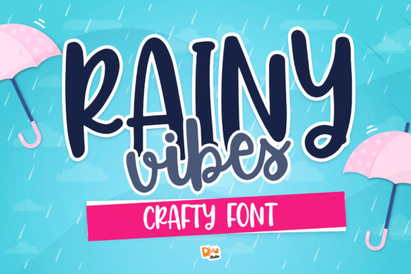 Rainy Vibes Font Review: A Playful Display Typeface for Creative Projects