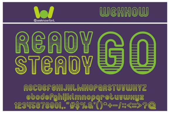 Ready Steady Go: A Display Font for Creative Typography