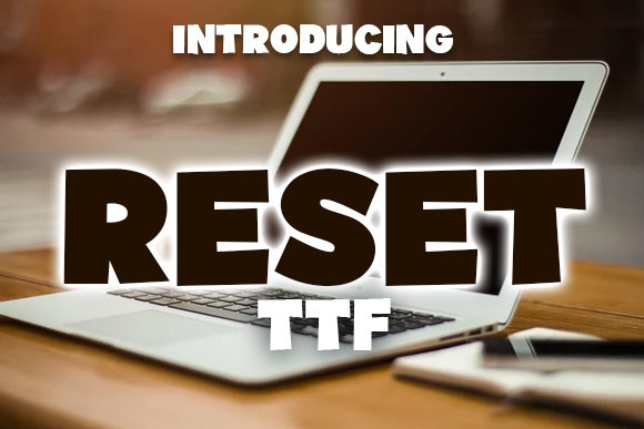 Reset Font: A Bold Display Typeface for Digital Designers