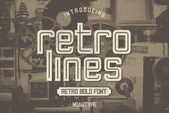 Retro Lines Font for a Polished Brand Look