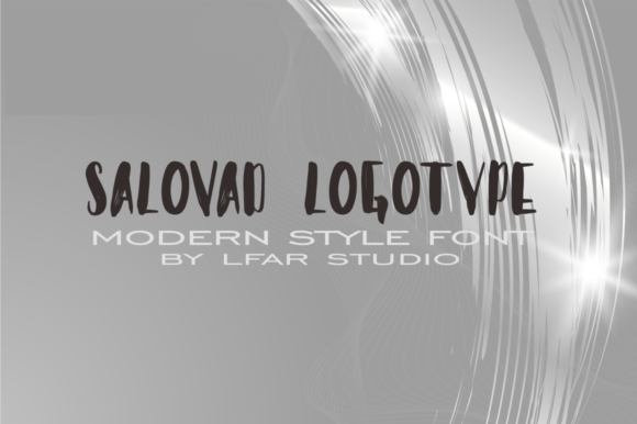 Salovad Font: A Stylish Display Typeface for Crafters and Makers