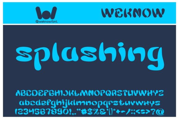 Splashing Font for Modern Editorial Design