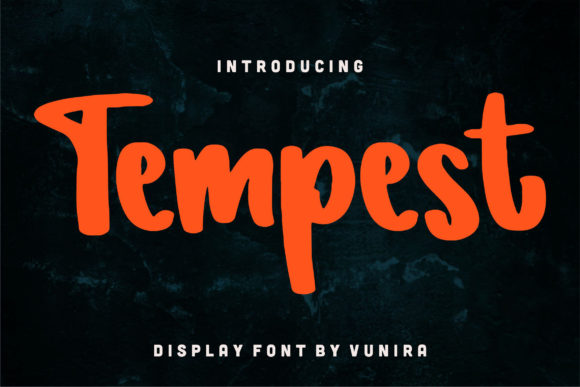 Tempest Font for Business Branding