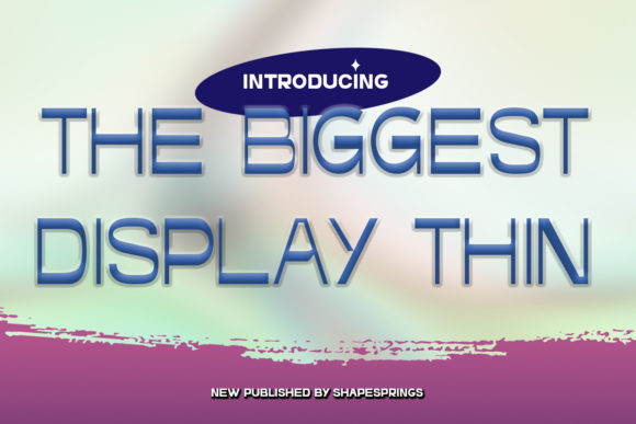 The Biggest Thin Display Font for Small Business Branding