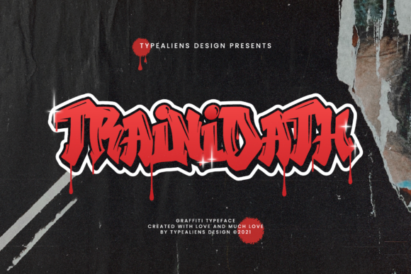 Trainidath Font: A Graffiti-Style Display Typeface for Makers