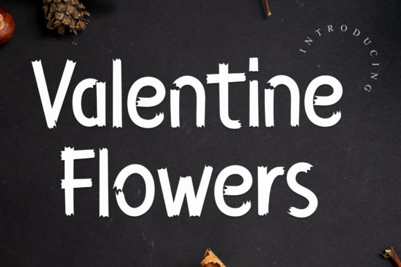 Valentine Flowers Font: A Stylish Typeface for Craft Creations