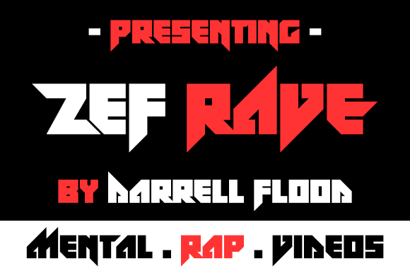 Zef Rave Font for Futuristic Branding and Music Marketing